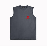 Amiri tank top small spider letter horizontal stripprinting