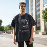 Mens Vintage T-Shirt Printed Short Sleeve T-Shirt