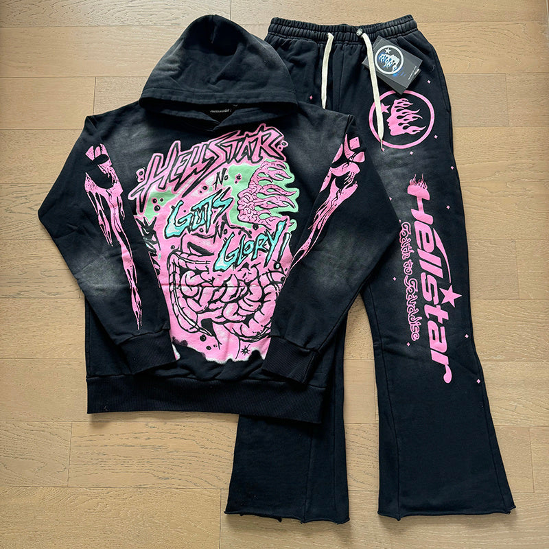 Hellstar Hoodie And Pants Two-Piece Set