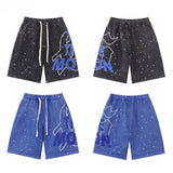 Godspeed Shorts Summer GOD Dot Letter Pattern Casual Loose Shorts