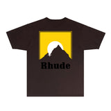 Rhude T Shirts Printed Trendy Pure Cotton