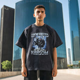 Mens Vintage T-Shirt Printed Short Sleeve T-Shirt