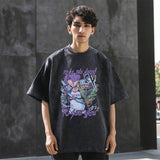 Mens Vintage T Shirt Old Short Sleeve T-Shirt Men