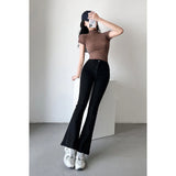 Women Jeans Spicy Girl Retro Stretch Flared Pants