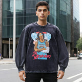 Mens Vintage Long Sleeve Shirt Long Sleeve T-Shirt Men and Women