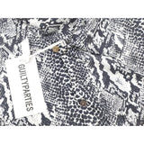 GUILTYPARTIES TIGER Shirts 21AW Classic Snake Print Long Sleeve Shirt