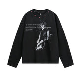Unisex long-sleeved shirt autumretroloose