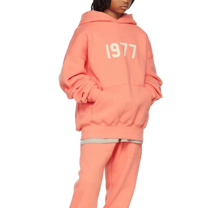 Fear of God Essentials Kids 1977 Hoodie Fleece-Lined Children Hooded Sweater for Men