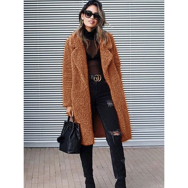 Women Fur Jacket Fashion Plush Coat