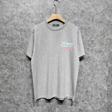 Amiri t shirts wine glass letterprinting short sleeves