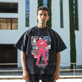Mens Vintage T Shirt Men's Vintage Small Neckline Short Sleeve