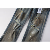 Purple Brand Jeans Pure Cotton High Street Trend