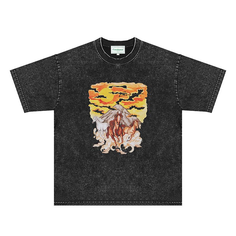 Casablanca Distressed T-Shirt