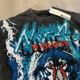First Row T Shirts WARNING NOT SO QUIET WOLF CROPPED TEE