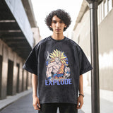 Mens Vintage T-Shirt Retro Short Sleeve T-Shirt