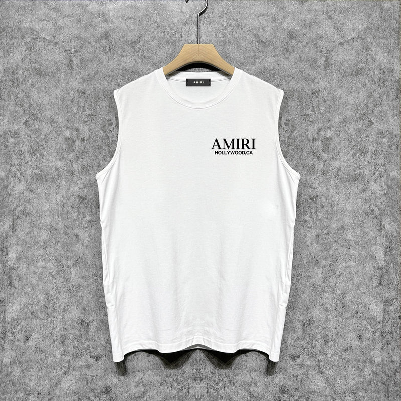 Amiri tank top skeleton letterprinting