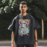 Mens Vintage T Shirt Cotton T-Shirt Men's Sleeves