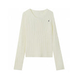 Ralph Lauren Knitted sweaters RL logo embroidered V-neck knitted sweater
