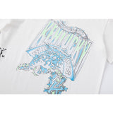 Travis Scott T Shirts x Mitchell n Ness Kentucky Wildcats Hand-Drawn collaboration short-sleeve