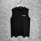 Amiri tank top new thick letterprinting