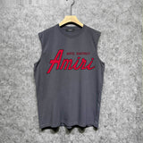 Amiri tank top stroke pure letterprinting