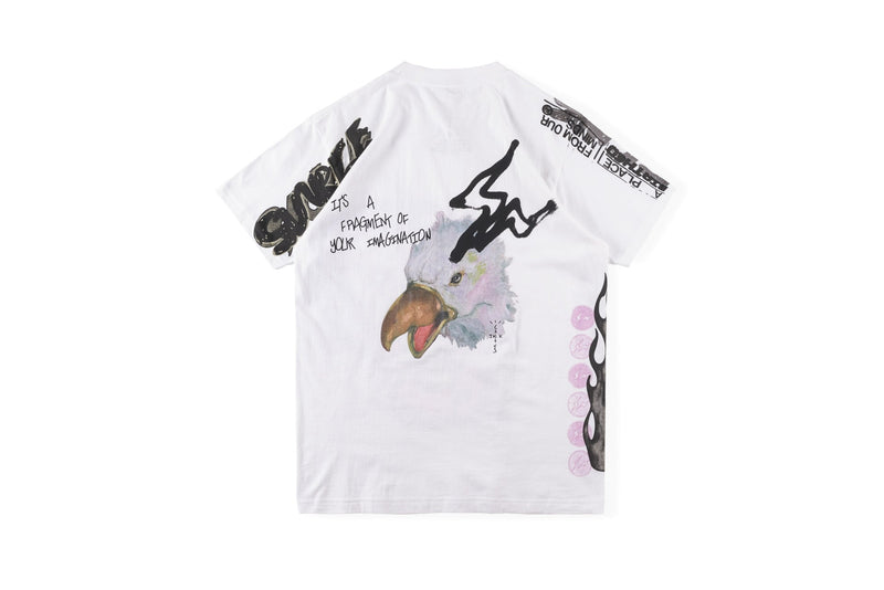 Cpfm T Shirt Flame Print Men's and Women's round Neck Short Sleeve T-shirt