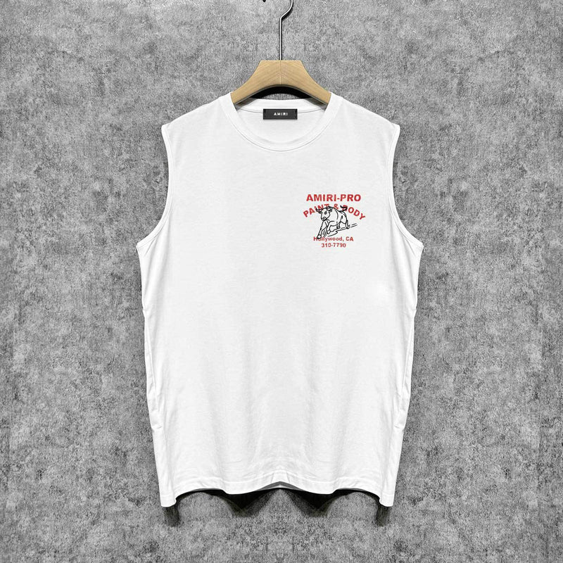 Amiri tank top bull printing
