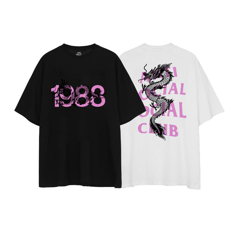 Anti Social Club T Shirt Summer Short Sleeve T-shirt