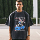 Mens Vintage T Shirt Short Sleeve T-Shirt Men's and Women's