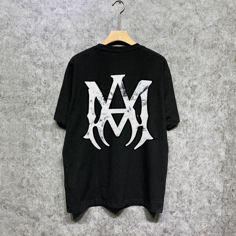 Amiri t shirts spider printing short sleeve