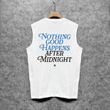 Amiri tank top earth letter printing