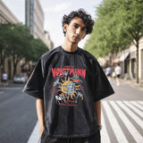 Mens Vintage T Shirt Printed Short Sleeve T-Shirt Men and Women