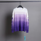Off Ow Whtie Ombre Mohair Loose Sweater