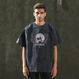 Mens Vintage T Shirt Short Sleeve T-Shirt Hip Hop Men