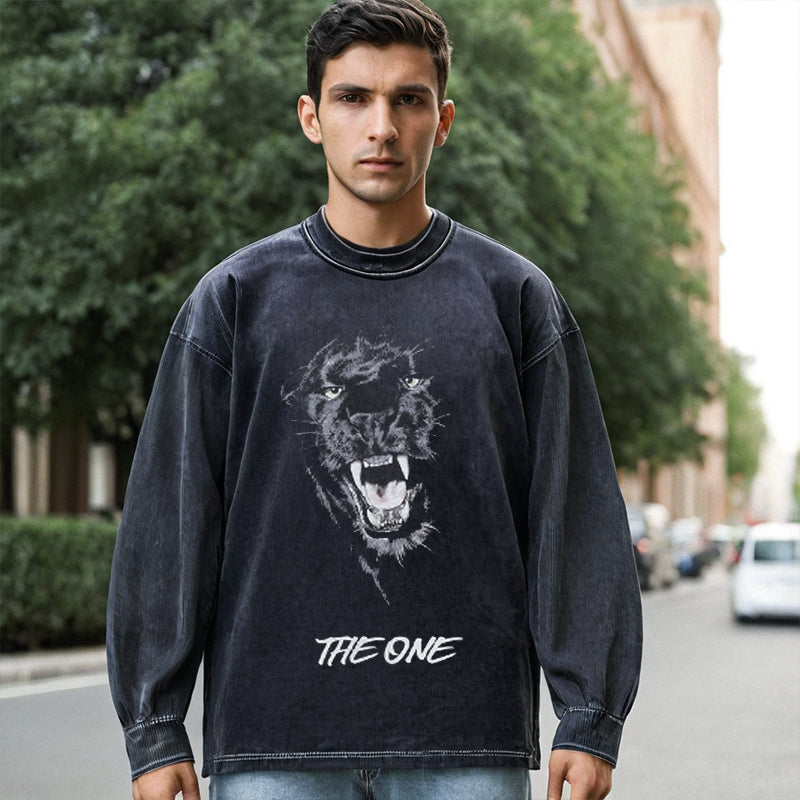 Mens Vintage Long Sleeve Shirt