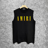 Amiri tank top gradient simple letter printing