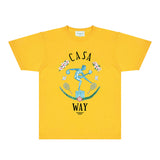 Casablanca T Shirts Fashion Print Street