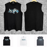 Amiri tank top overlapping letter dragon print