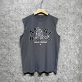 Amiri tank top big bad wolf letterprinting