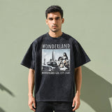 Mens Vintage T Shirt Printed T-Shirt Short Sleeve