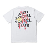 Anti Social Club T Shirt Summer Lettered Casual Loose Men's Clothing