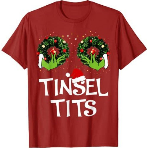 Jingle Balls Tinsel Tits Funny Couple Chestnuts