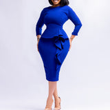 Women Dress plus Size Commuting Pencil Skirt