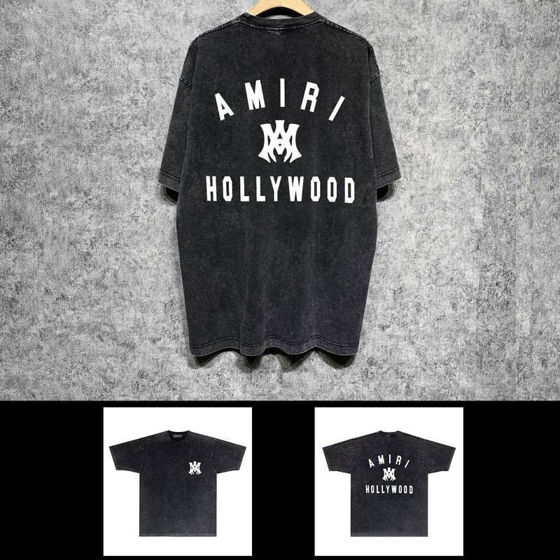 Amiri washed t-shirt hollywood spider short sleeve