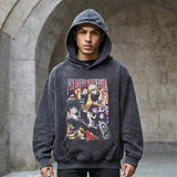 Mens Vintage Hoodie Casual Hooded Sweater Men