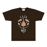 Casablanca T Shirts Fashion Print Street