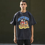 Mens Vintage T-Shirt Printed Short Sleeve T-Shirt