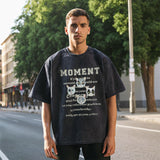 Mens Vintage T Shirt Short Sleeve T-Shirt Men's Summer