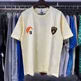 Rhude T Shirts Sunset Printing Cotton Casual Short Sleeve Men and Women