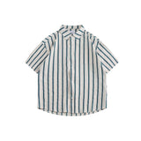 Unisex Shirt Cityboy Vintage Stripe Loose Thin